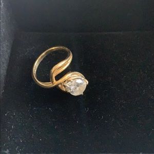14K Cubic Zirconium Ring